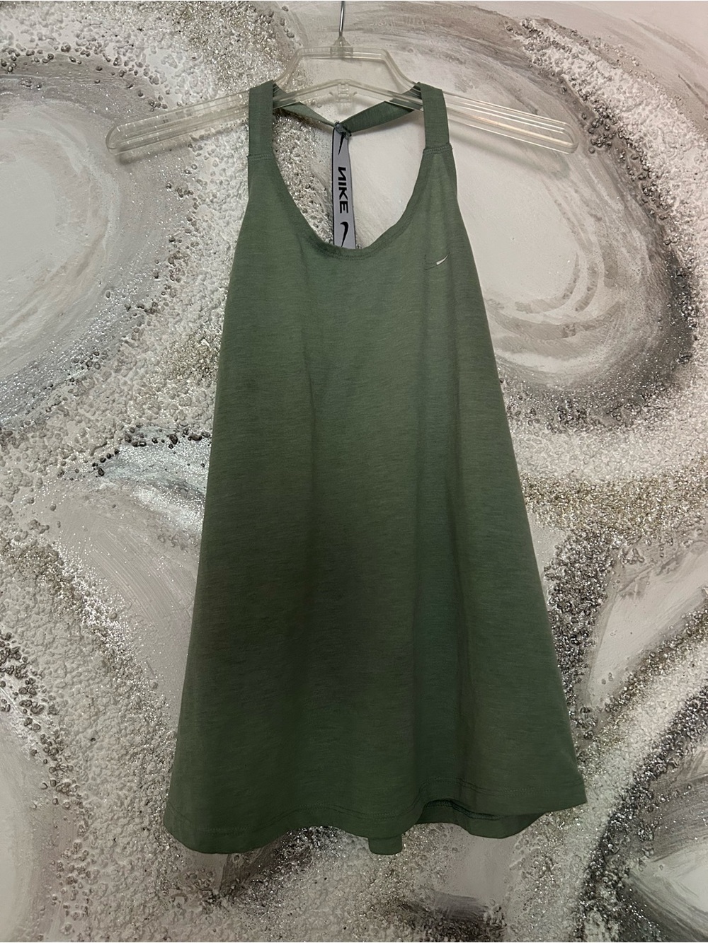 Nike Sage Olive Green Dri-Fit Performance Racerback Tank
